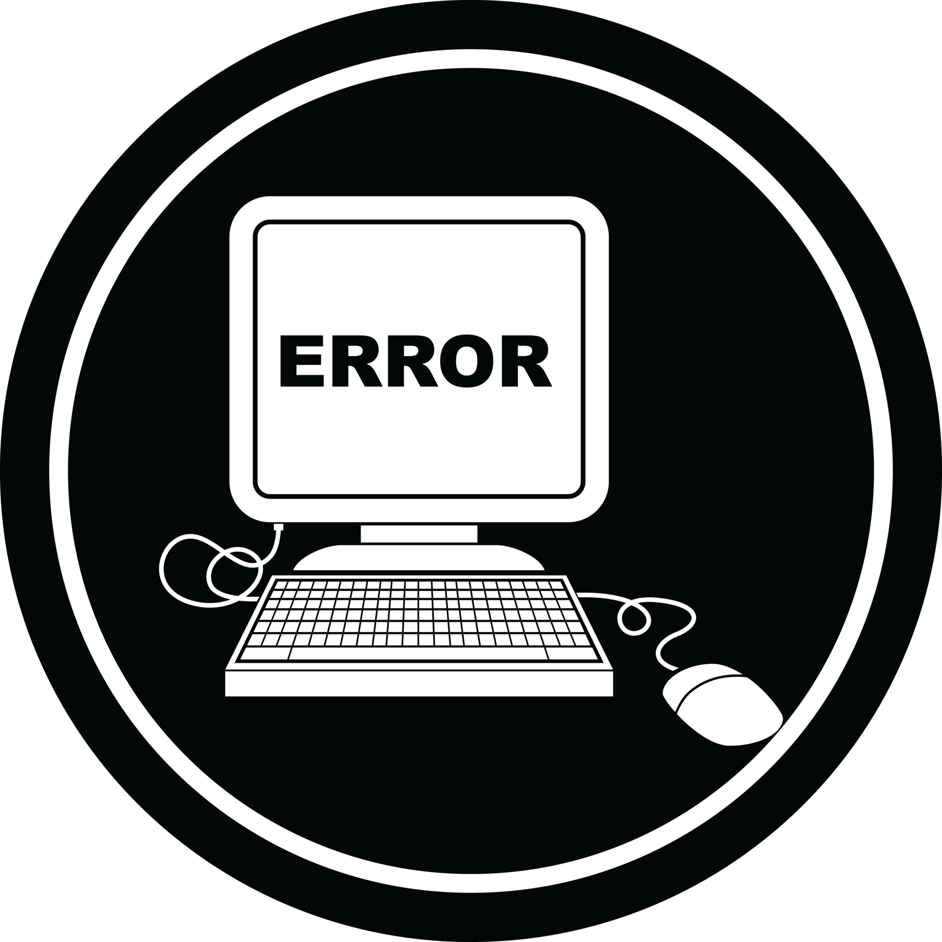 computer error circular symbol 36362001 PNG