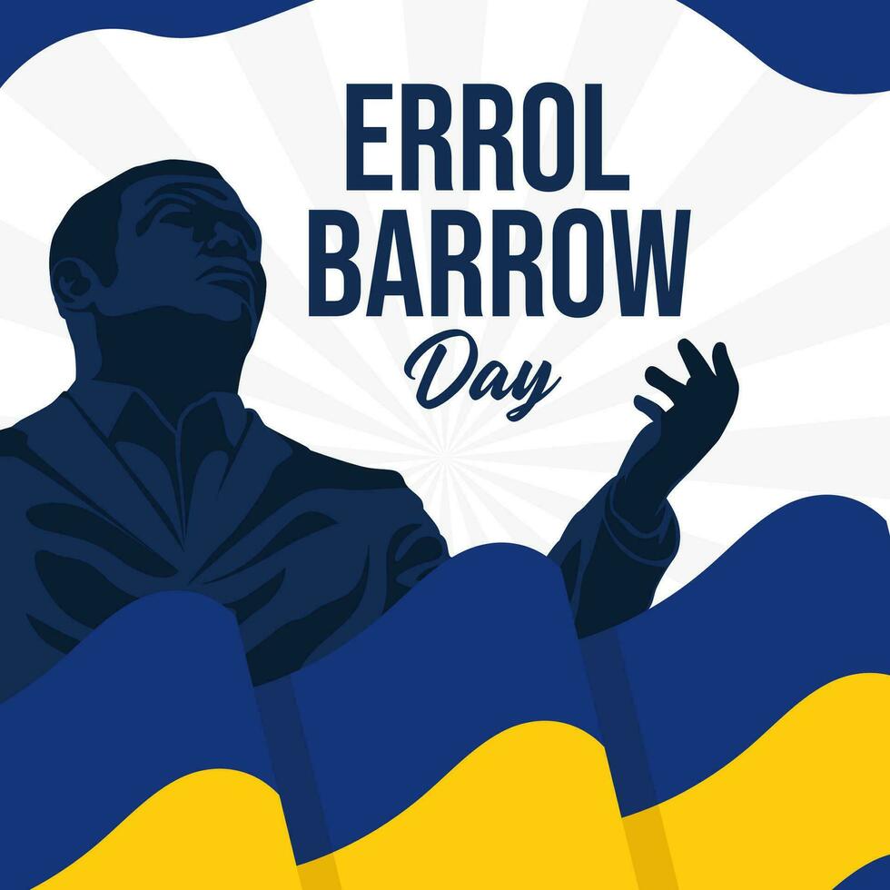 Errol Barrow Day. The Day of Barbados Errol Barrow Day illustration vector background. Vector eps 10