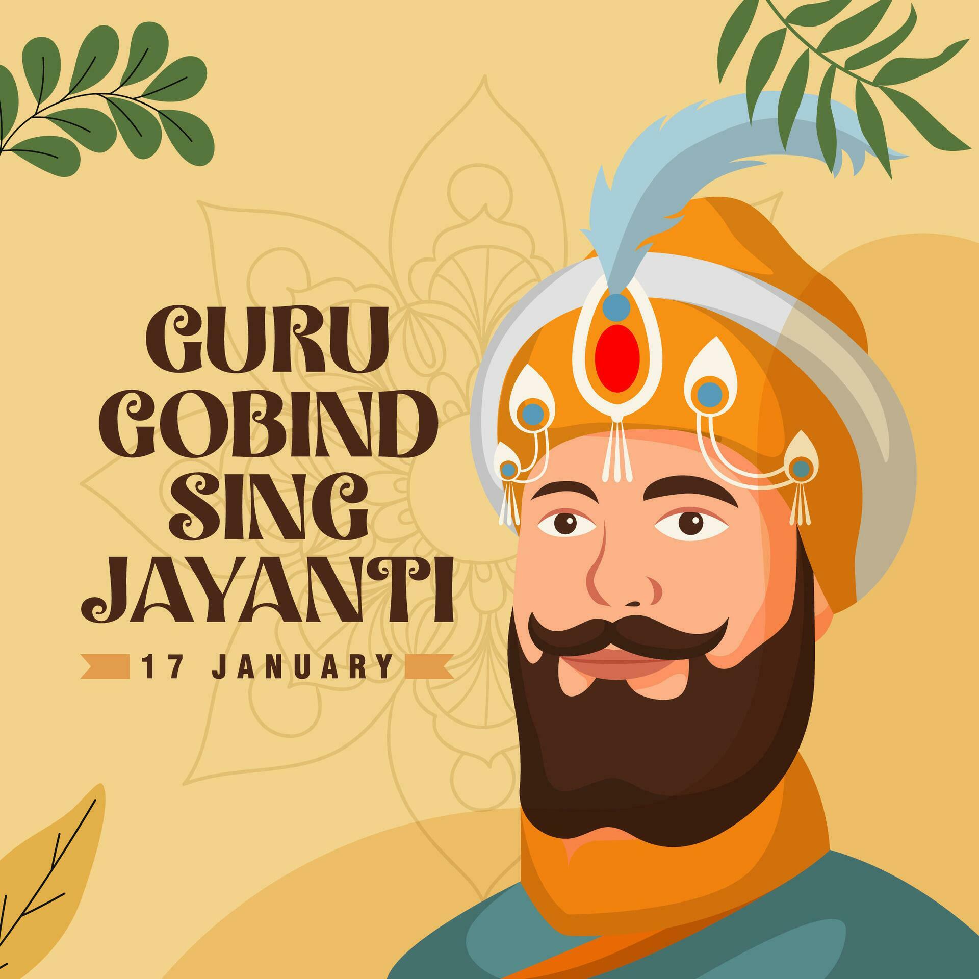 Guru Gobind Singh Jayanti Day. The Day of India Guru Gobind Singh ...