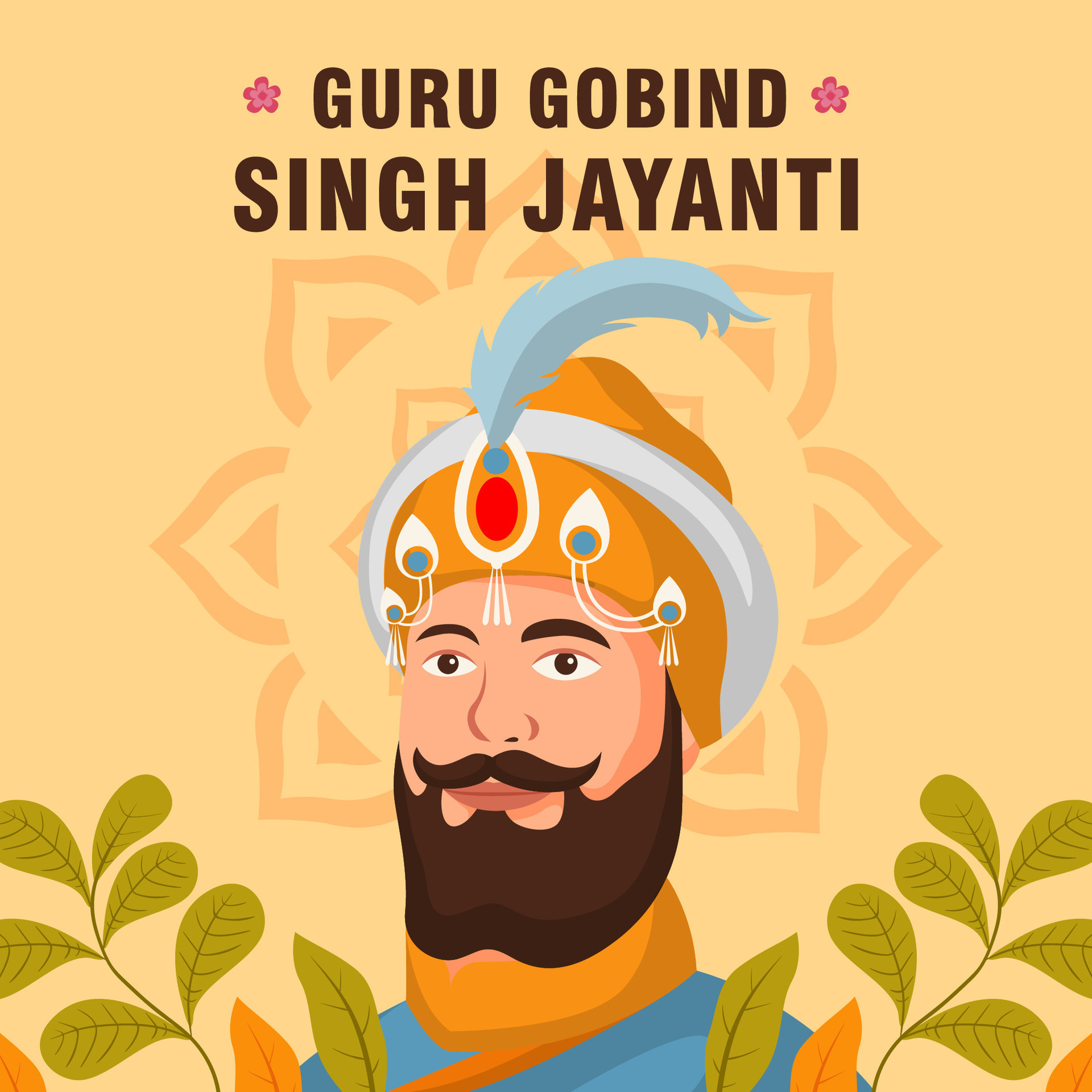 Guru Gobind Singh Jayanti Day. The Day of India Guru Gobind Singh ...