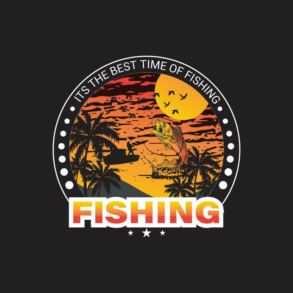 fishing typography tshirt vector design