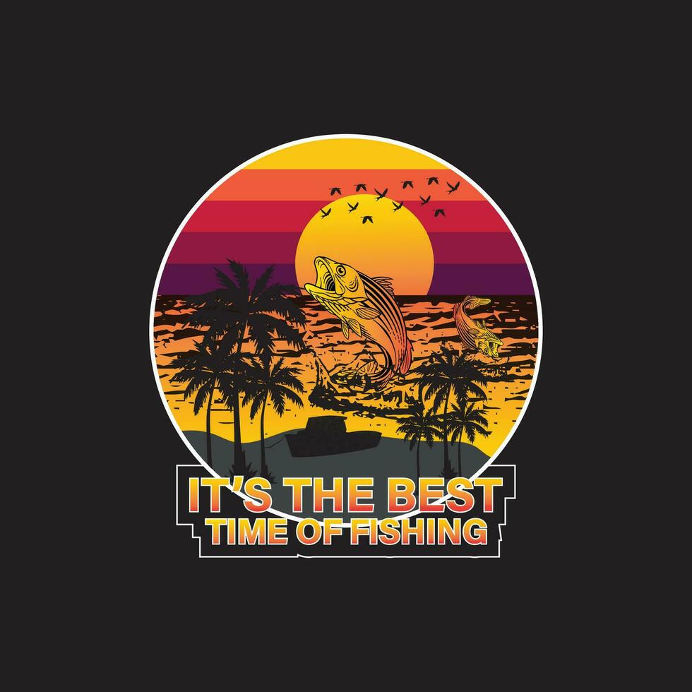 fishing typography tshirt vector design