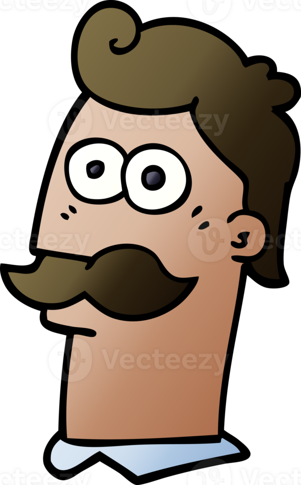 homem de desenho animado com bigode png