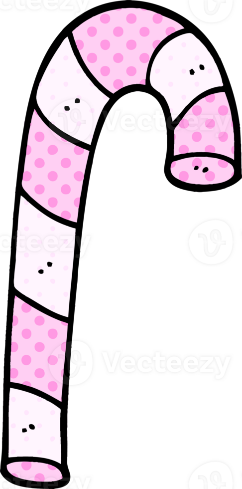 cartoon doodle pink candy cane png