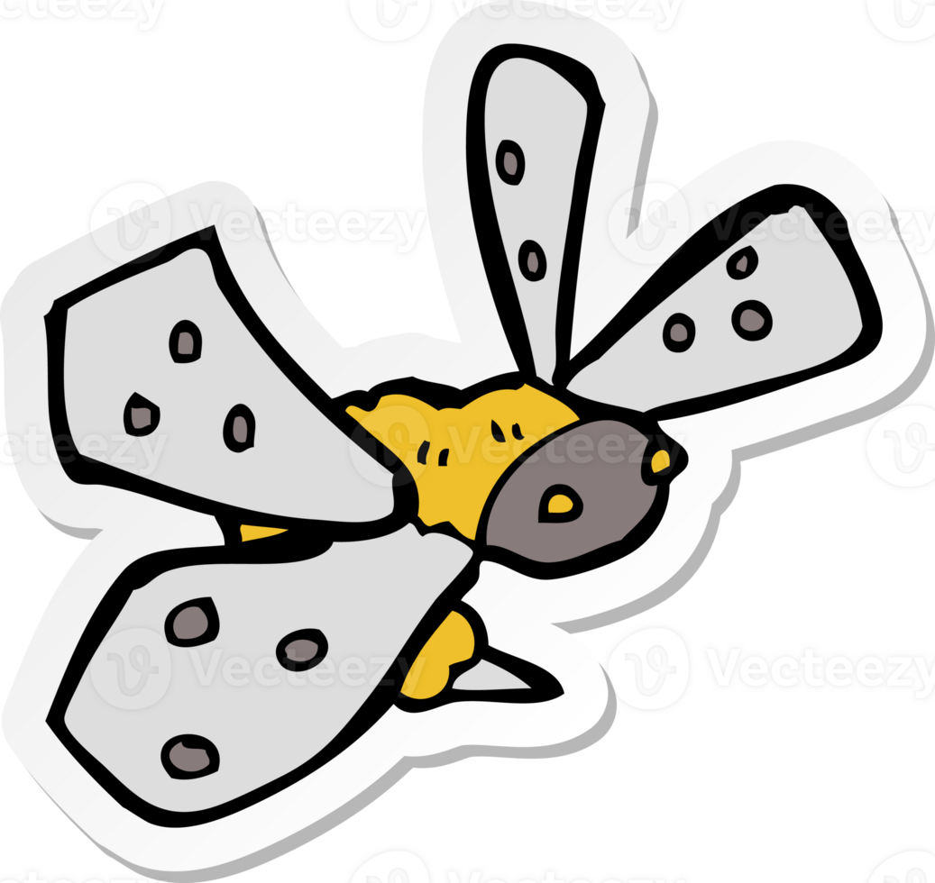 sticker of a cartoon bee png