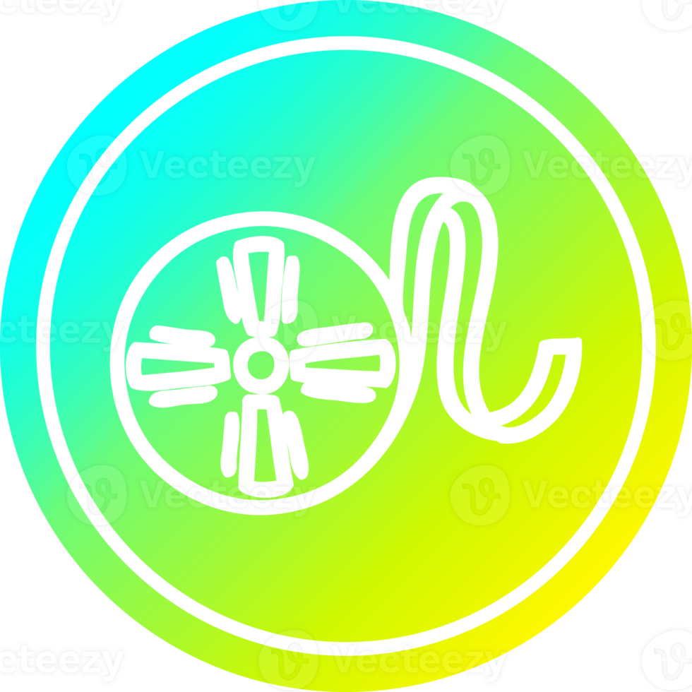 movie film reel circular in cold gradient spectrum png