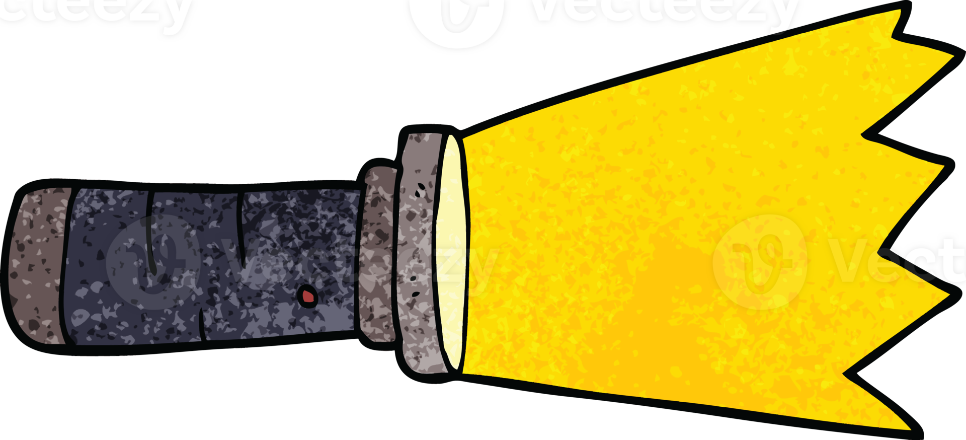cartoon doodle lit torch png