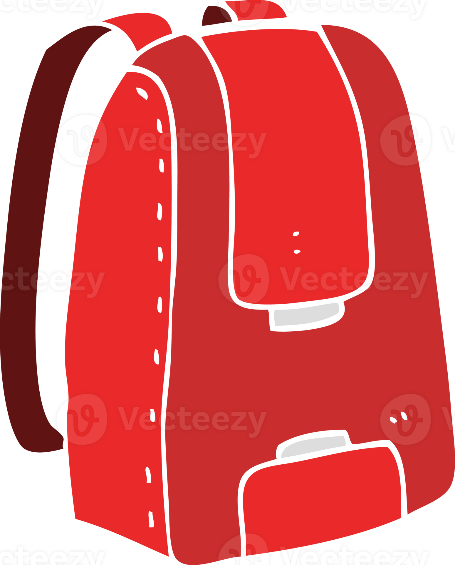 flat color illustration of a cartoon bag 36362958 PNG