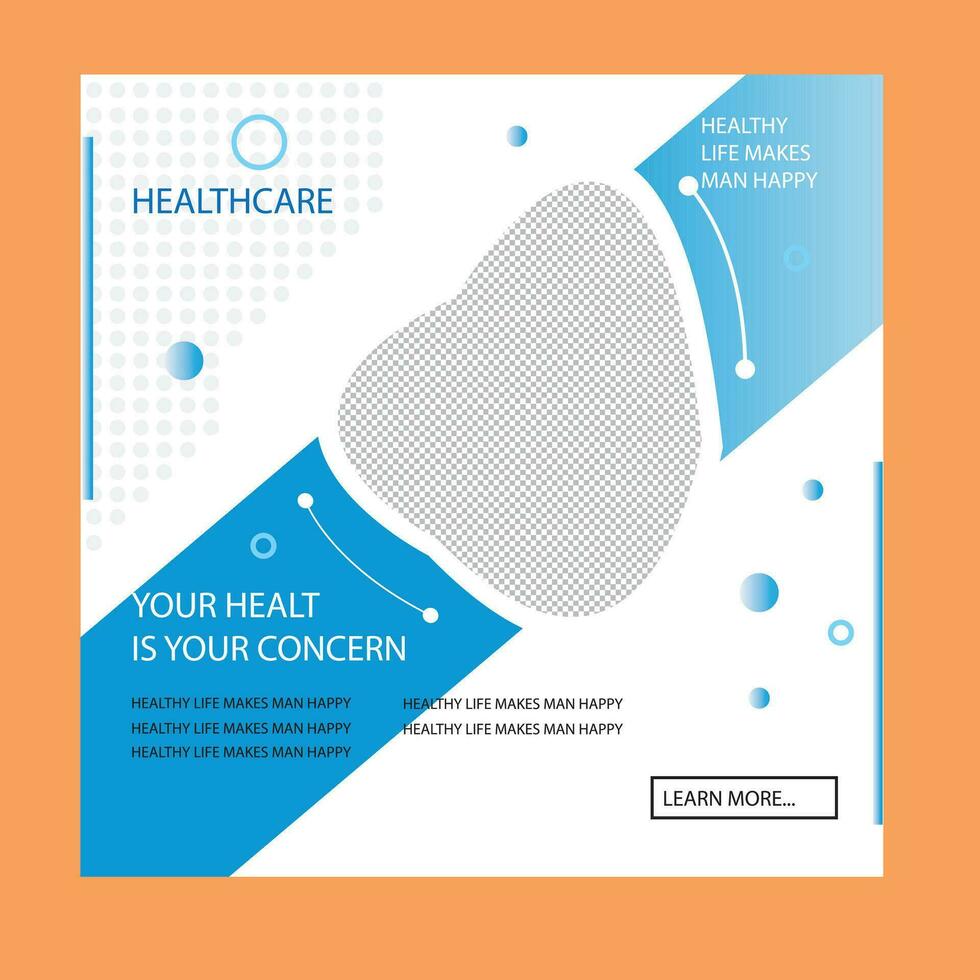 Doctor social media post vector