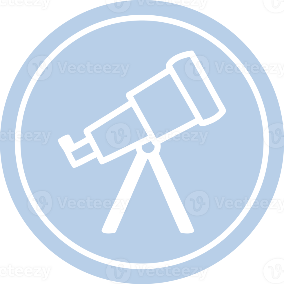 astronomy telescope circular icon png