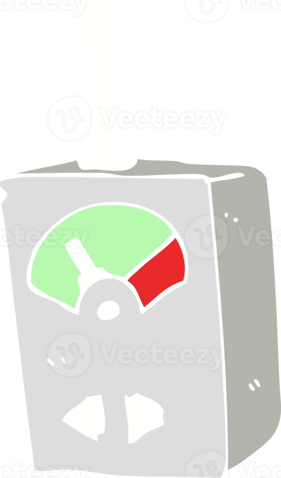 flat color illustration of a cartoon scientific equipment png