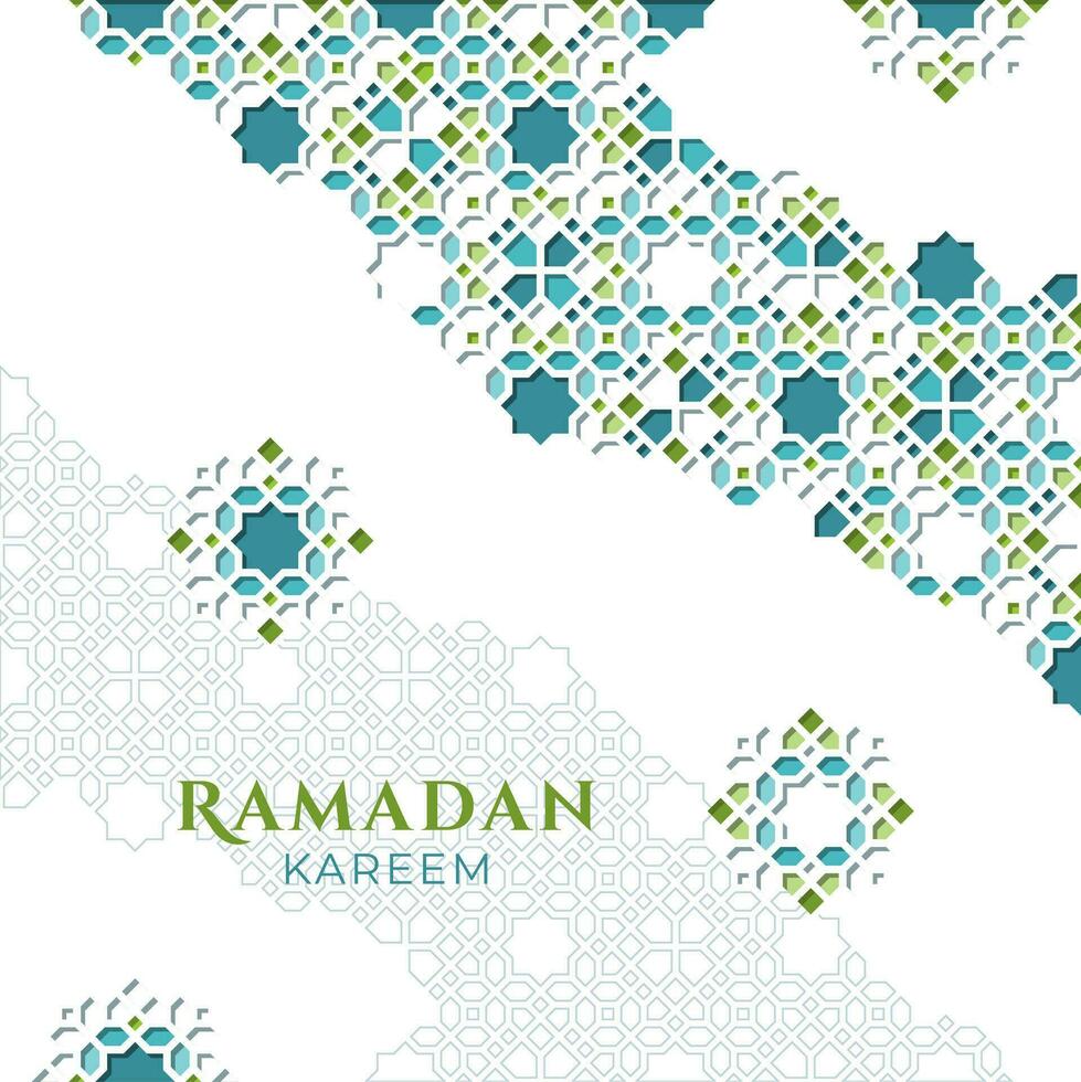 islámico ornamento diseño para Ramadán saludo diseño vector