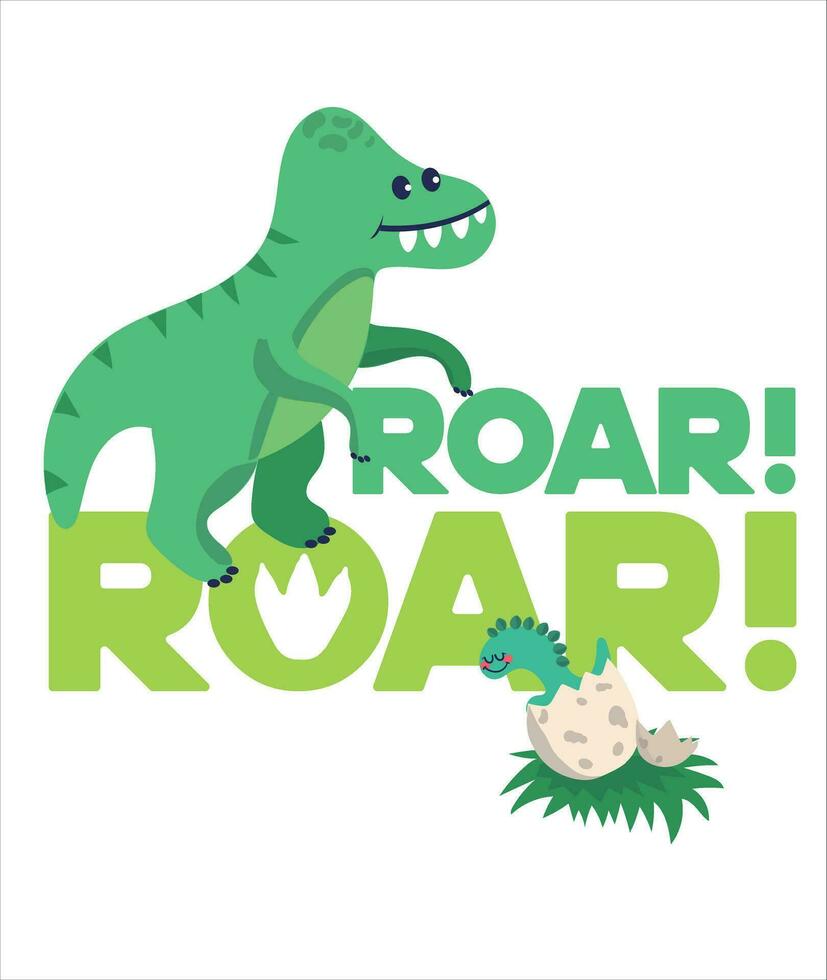 Dinosaur Vector. Cute dinosaur vectors roar pattern 36363596 Vector Art at Vecteezy