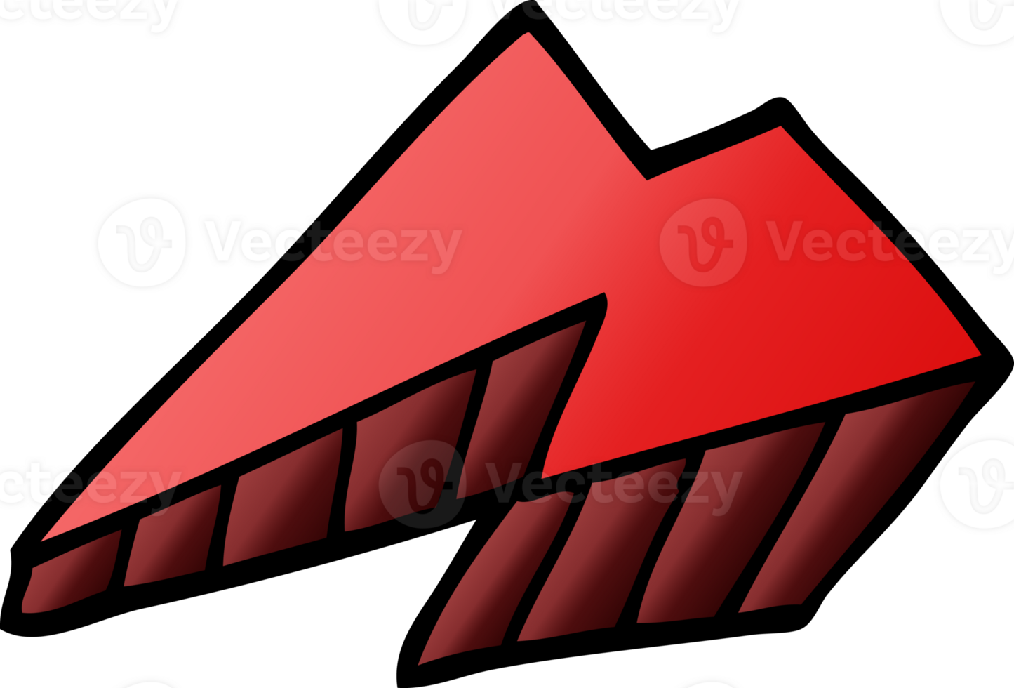 cartoon doodle lightning bolt png
