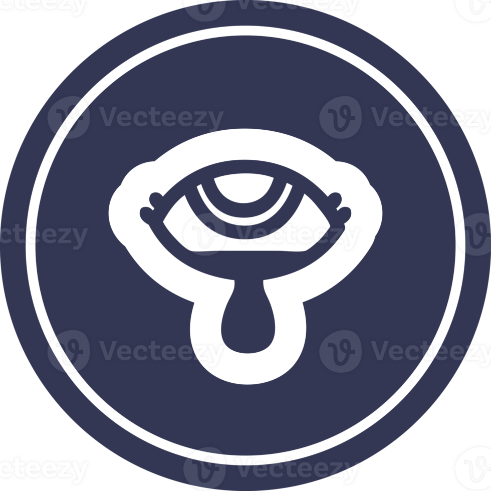 crying eye circular icon png