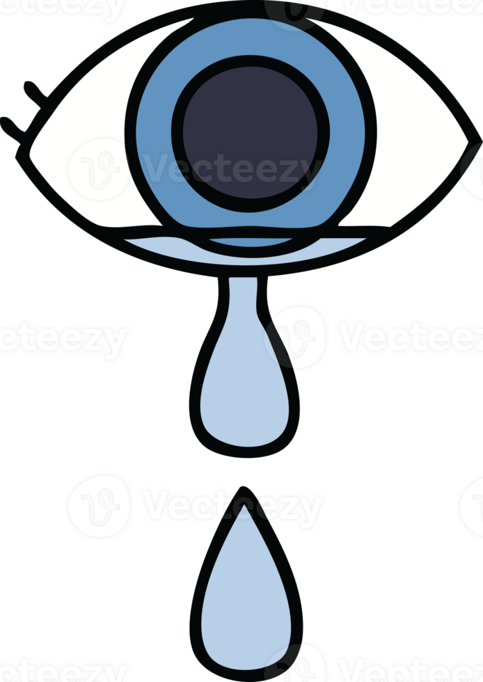 cute cartoon crying eye png