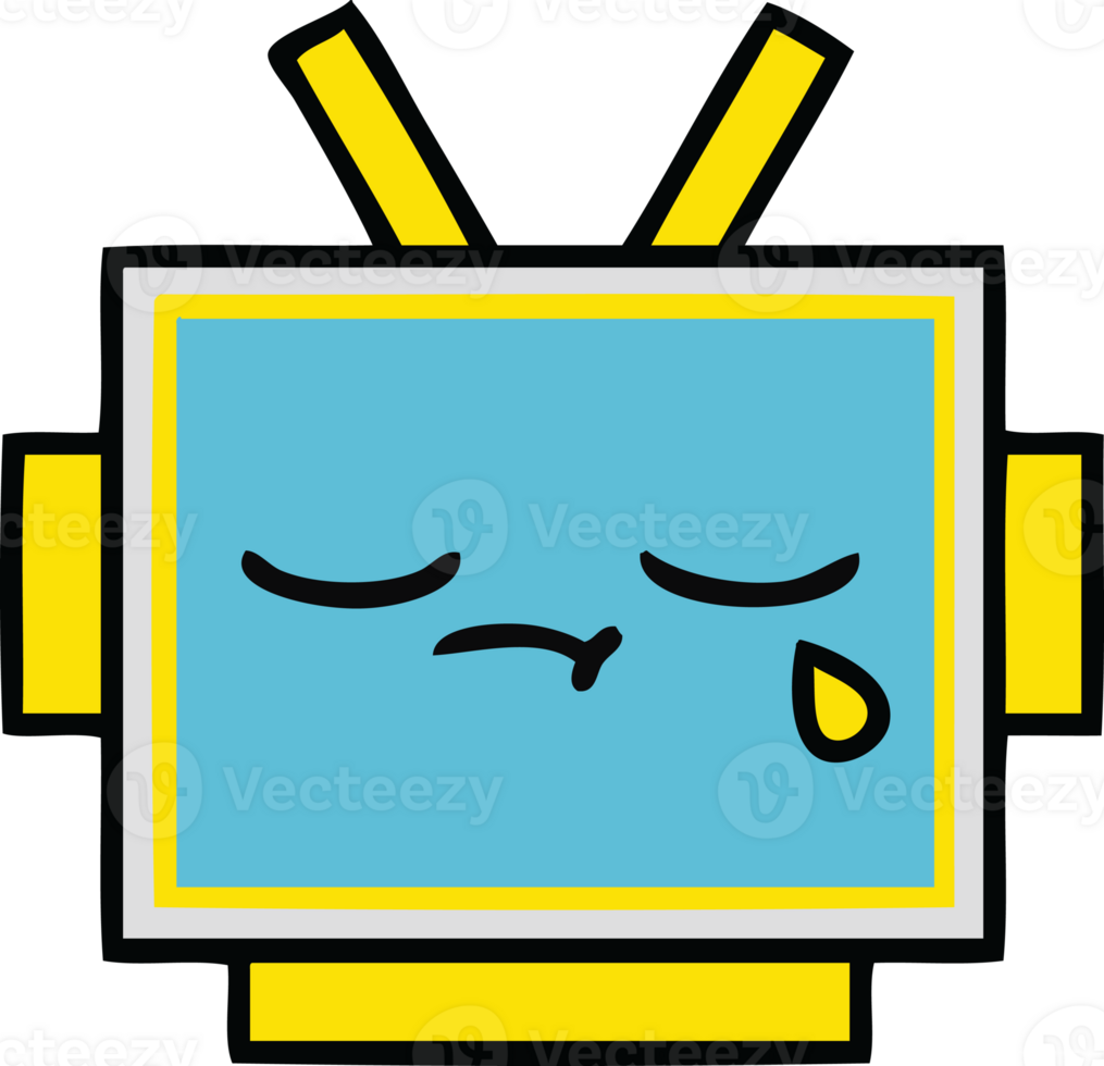 cute cartoon robot head png