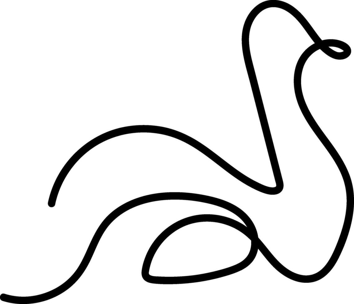 World Wildlife Day, Animal Line Art, Continuous one line art, Drawing vector illustration isolated on white background.