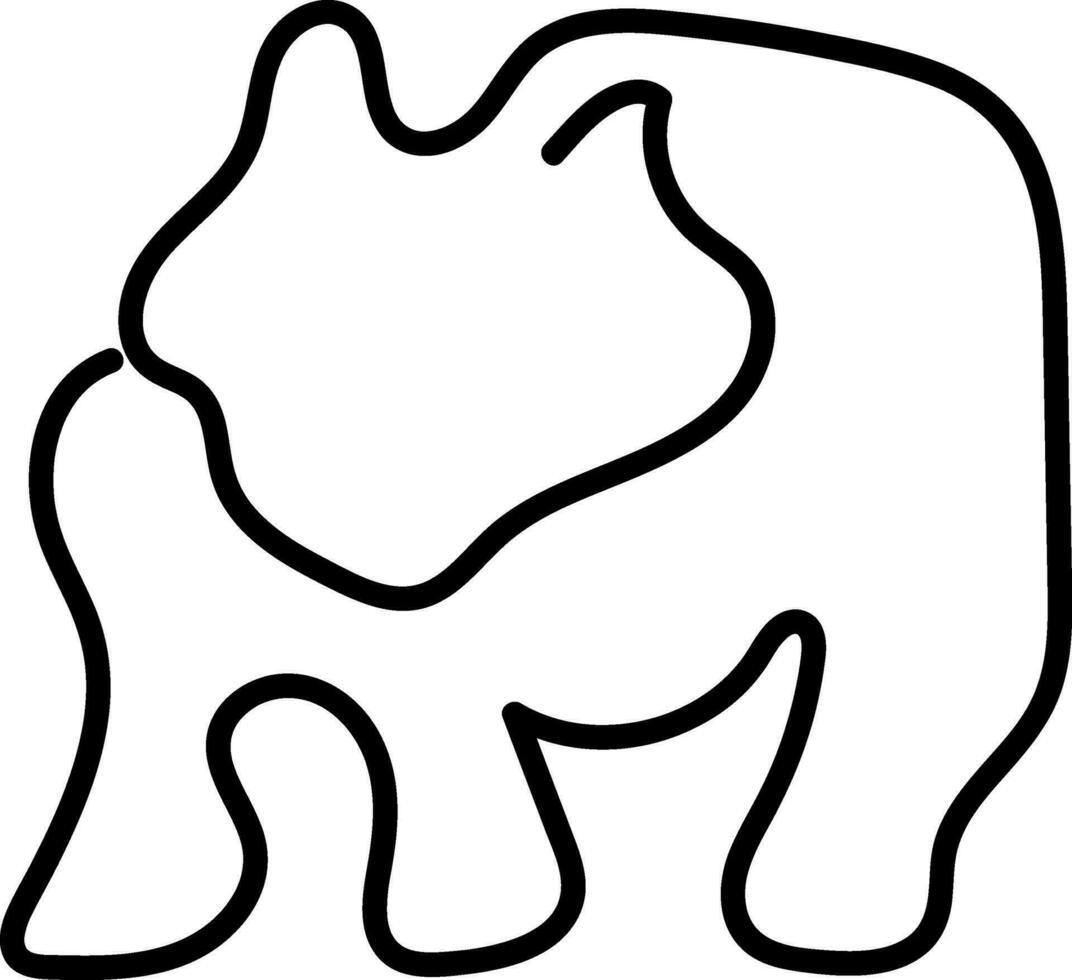 World Wildlife Day, Animal Line Art, Continuous one line art, Drawing vector illustration isolated on white background.