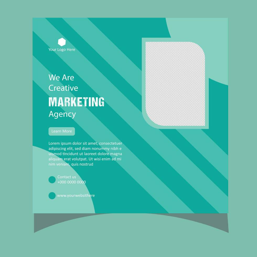 Digital Marketing Social Media Post Design vector
