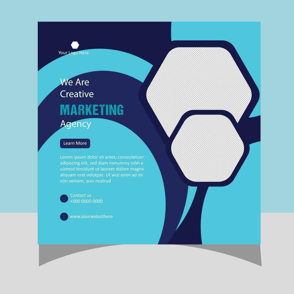 Digital Marketing Social Media Post Design vector