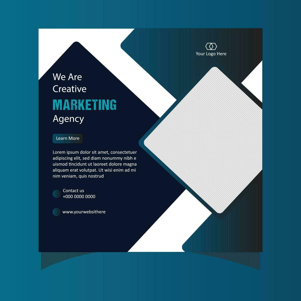 Digital Marketing Social Media Post Design vector