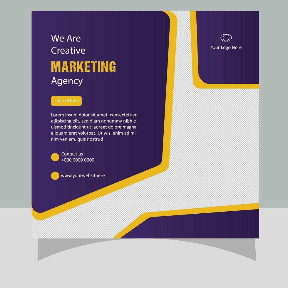 Digital Marketing Social Media Post Design vector
