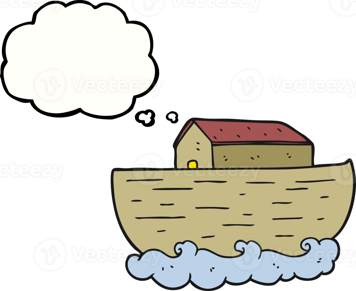 thought bubble cartoon noah's ark png