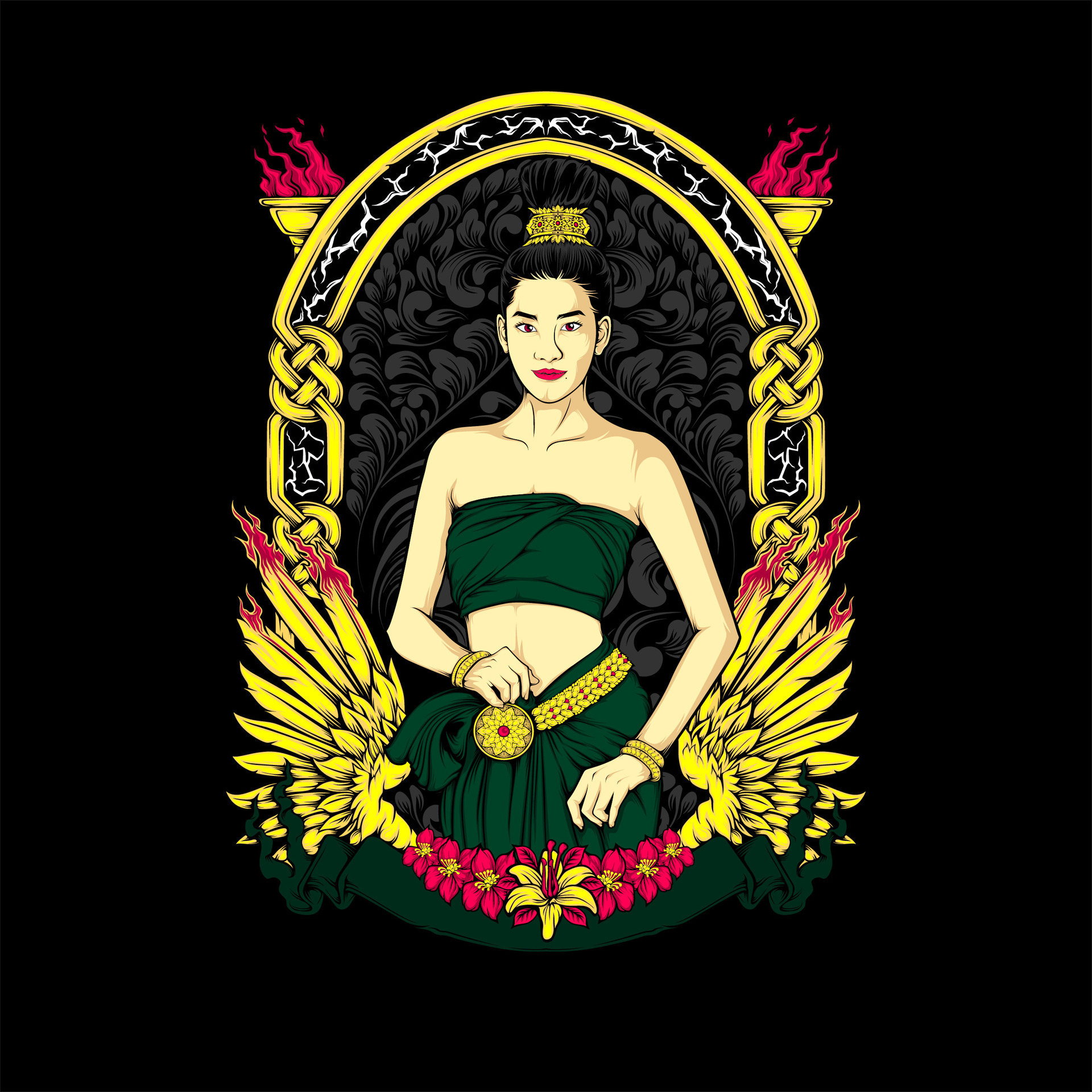 Ai Generated Awesome Vector Illustration For T Shirt Design 36364994 Ai Generated Awesome Vector Illustration For T Shirt Design 36364994