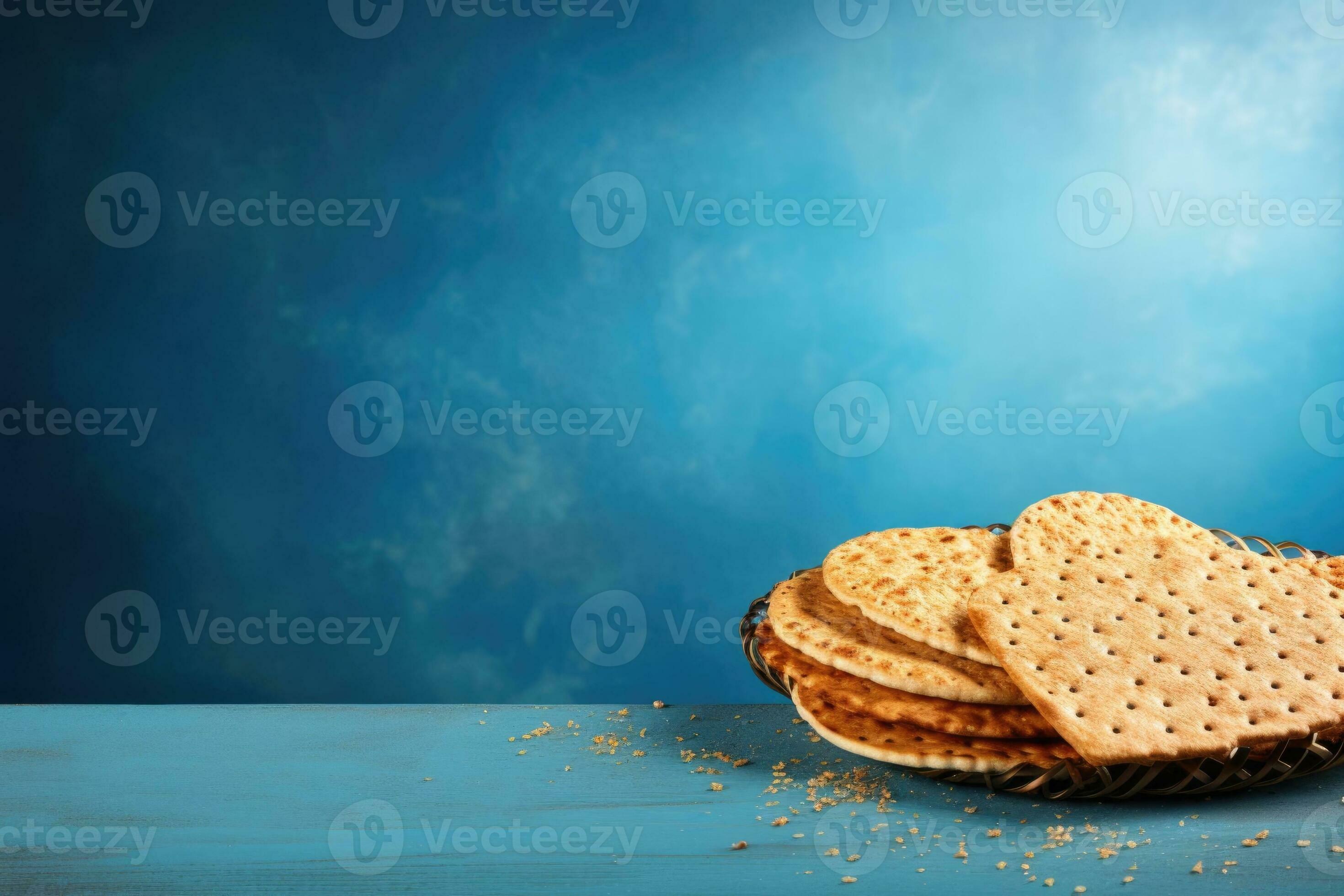 AI generated horizontal banner, Passover, traditional Jewish food