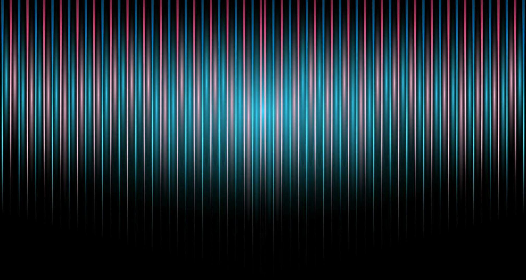 Abstract Background With Glowing Vertical Lines. Illustration Light Render Of Digital Technology vector