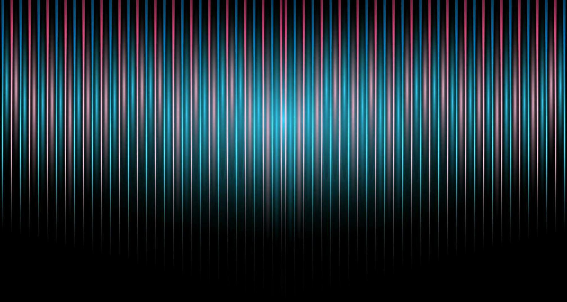 Abstract Background With Glowing Vertical Lines. Illustration Light Render Of Digital Technology vector