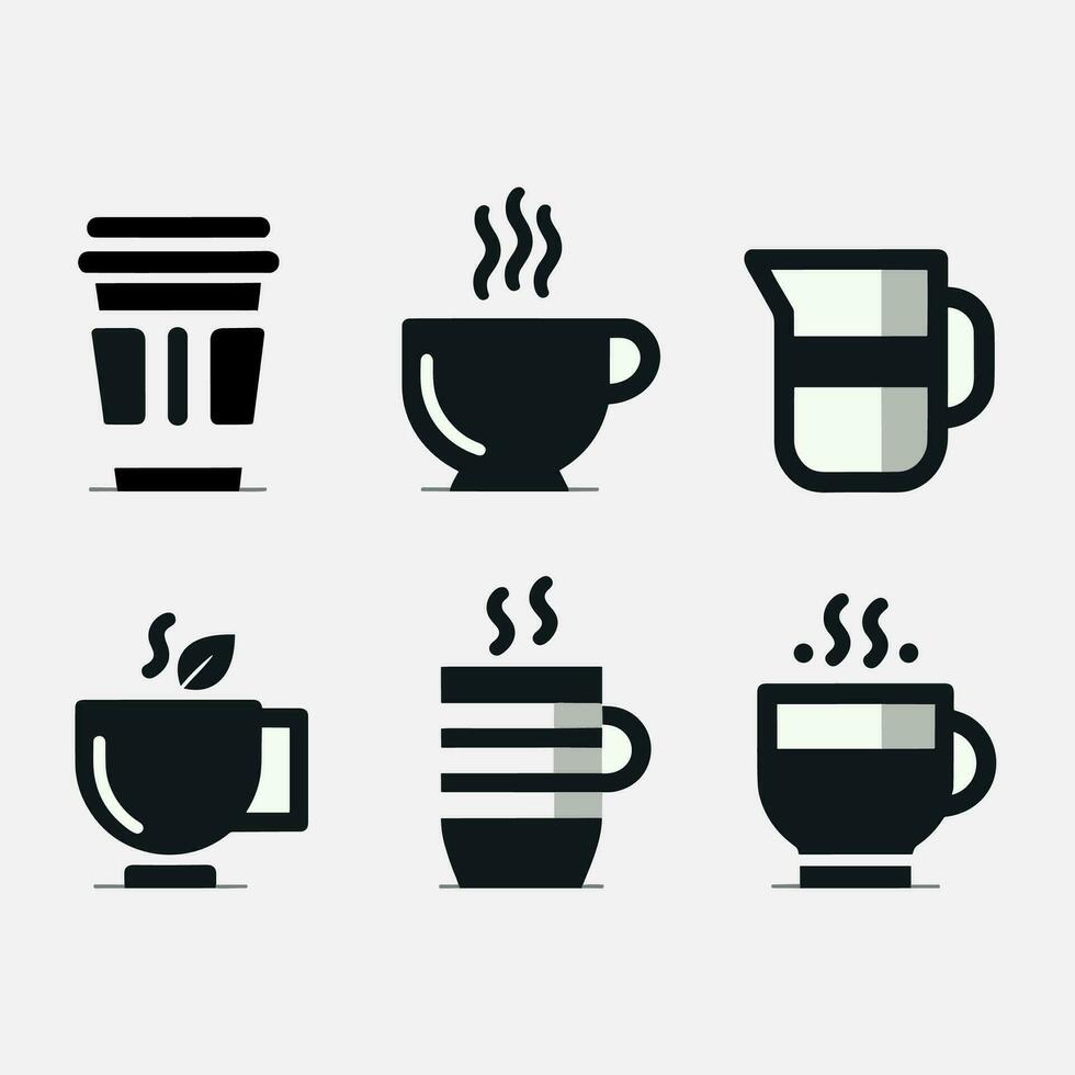 Minimalist Coffee Cup icon vector