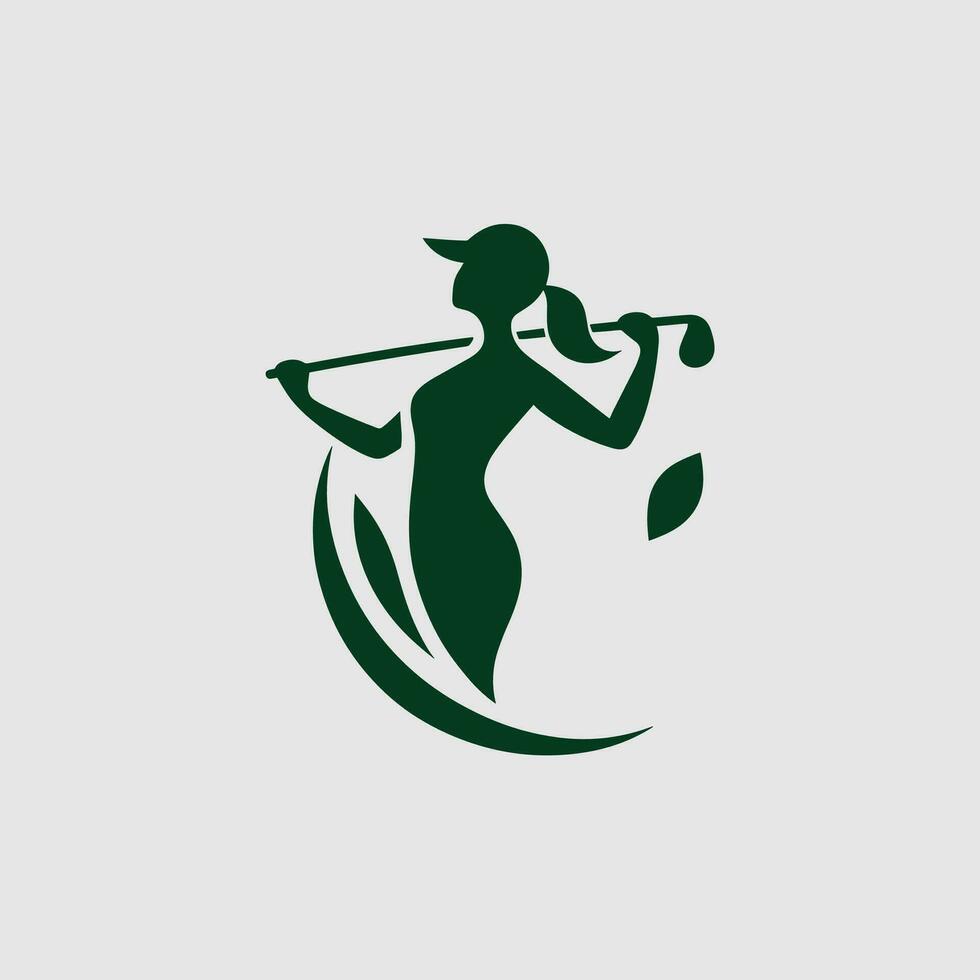 golf club logo diseño inspiración. simple, moderno minimalista logo vector