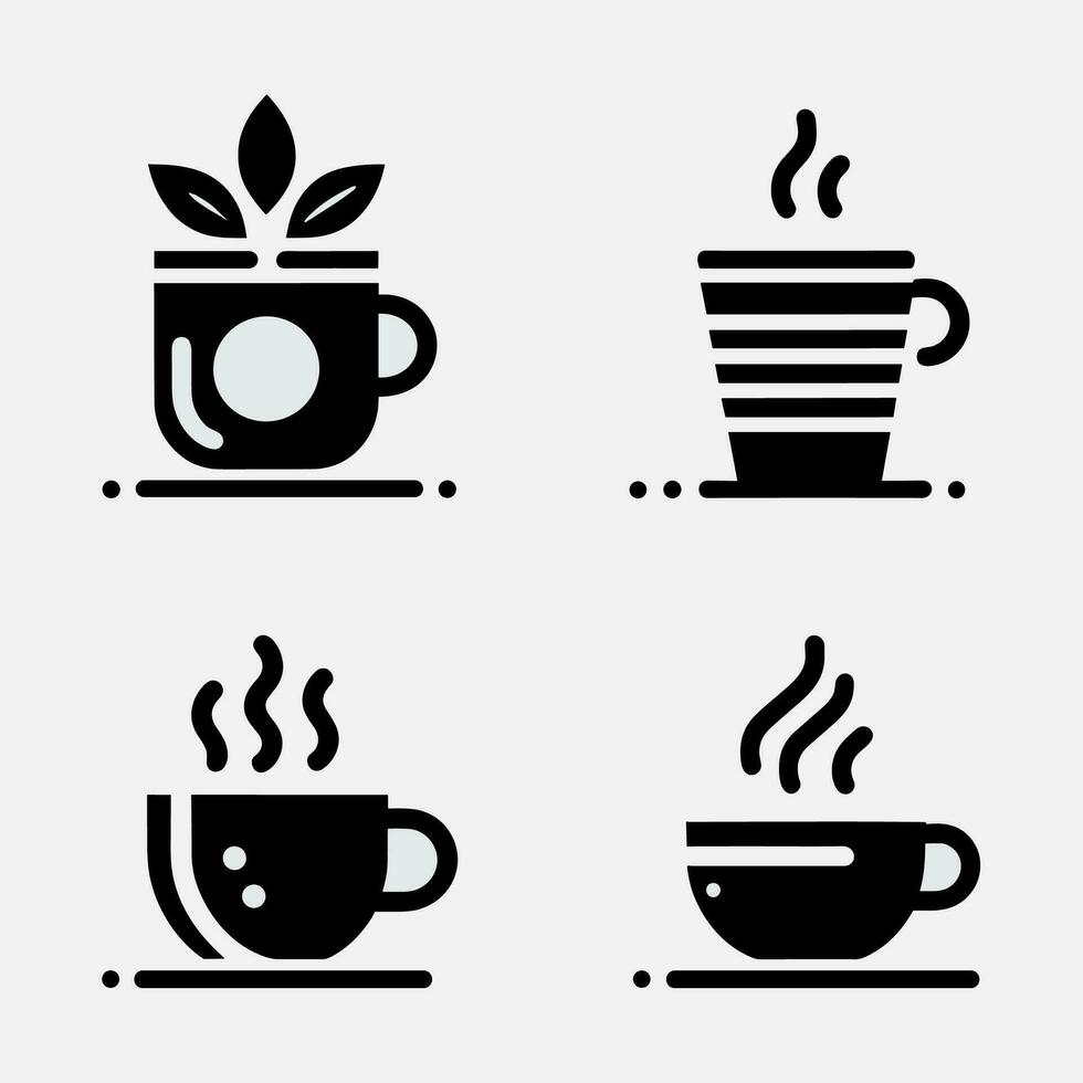 Minimalist Coffee Cup icon vector