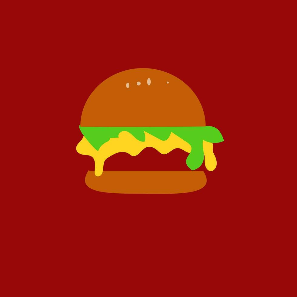 Cheeseburger vector icon