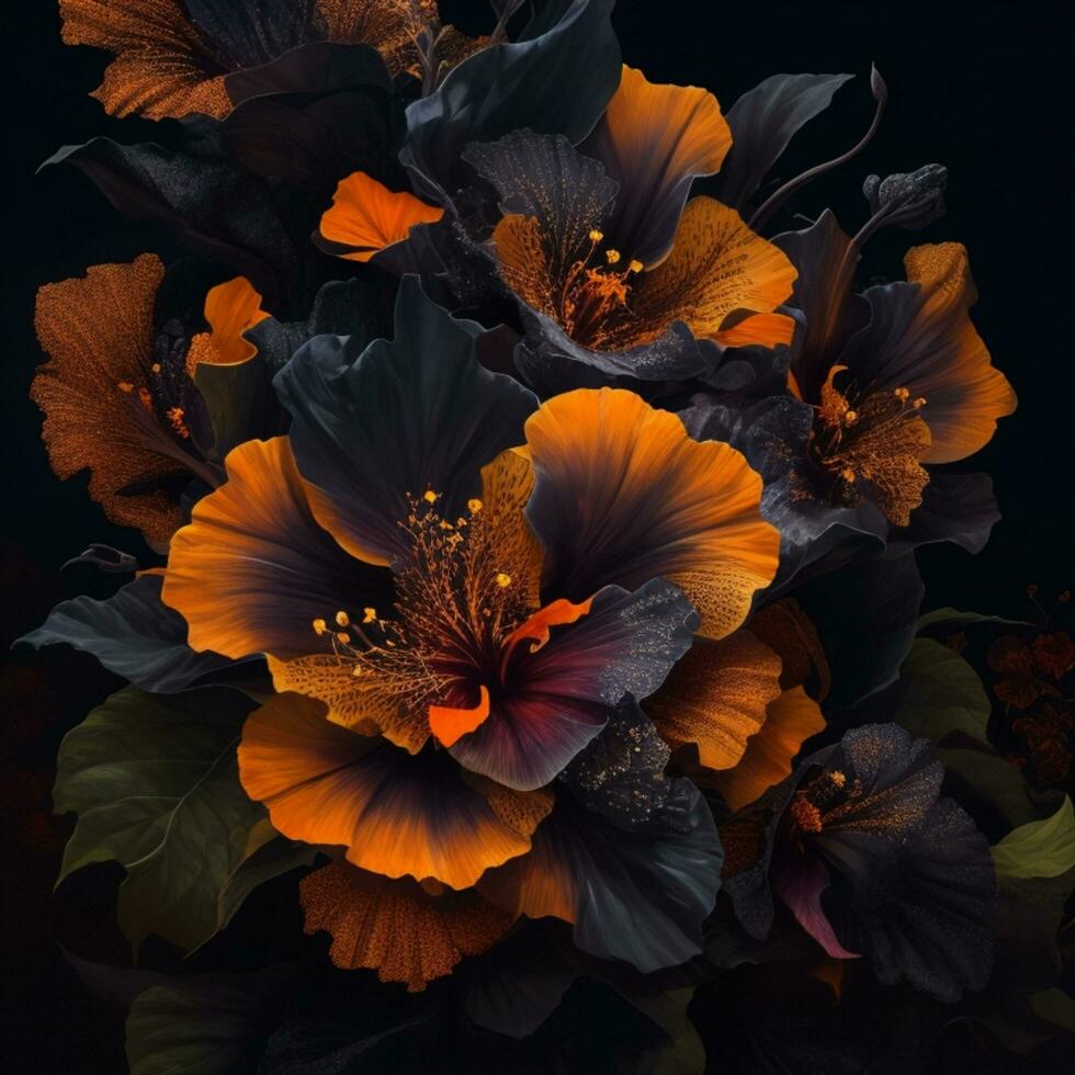 AI generated Flower Wallpaper Abstract photo