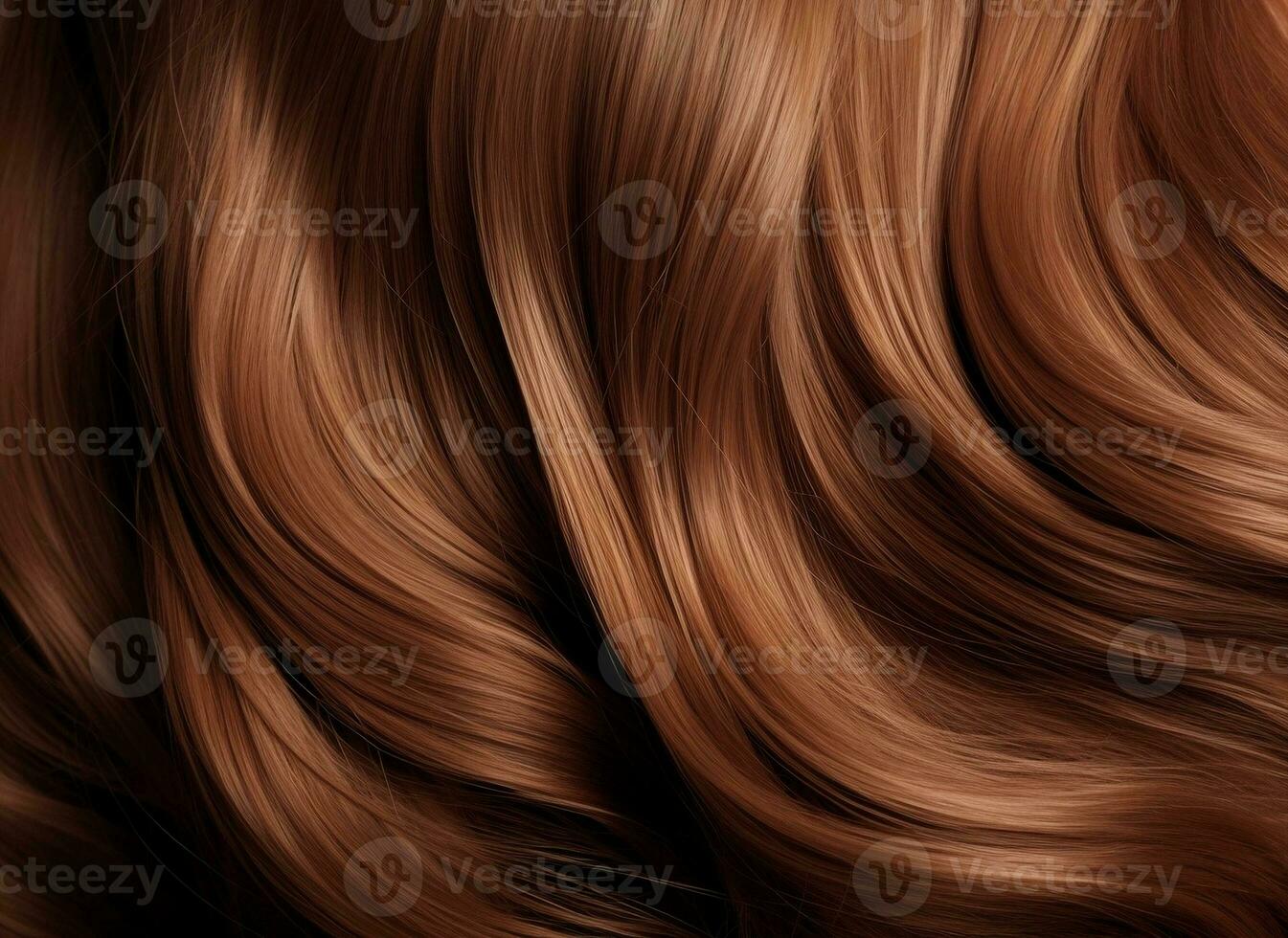 AI generated Beautiful hair texture. photo