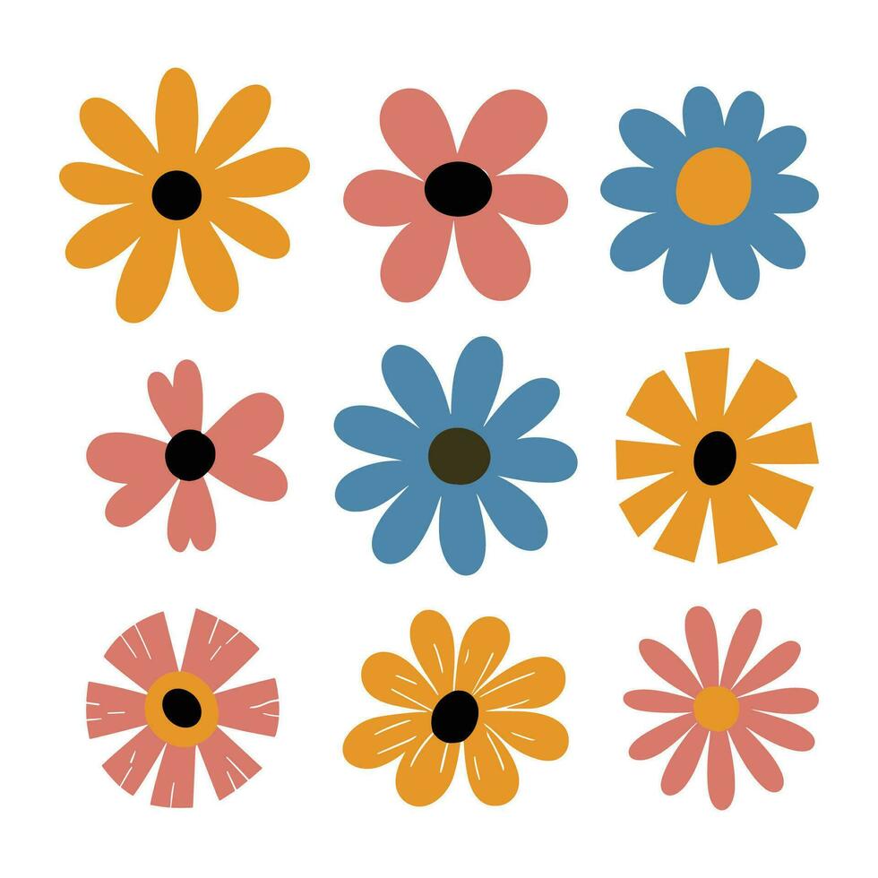 girasol icono aislado en blanco fondo, linda dibujos animados personaje vector ilustración.