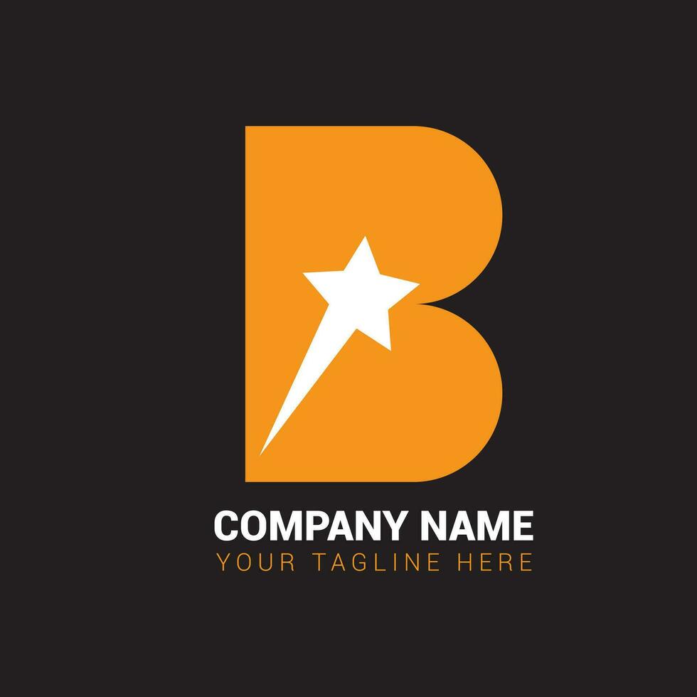 Modern and unique letter B initials logo design vector