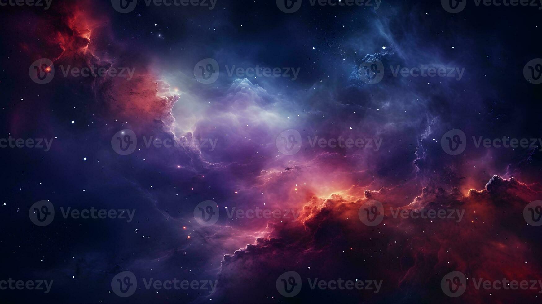 AI generated space galaxy nebula background photo