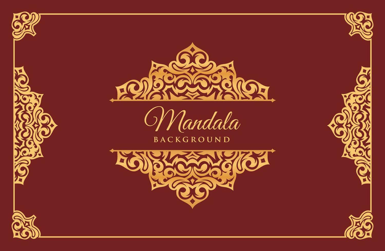 mandala elegant ornament design background vector