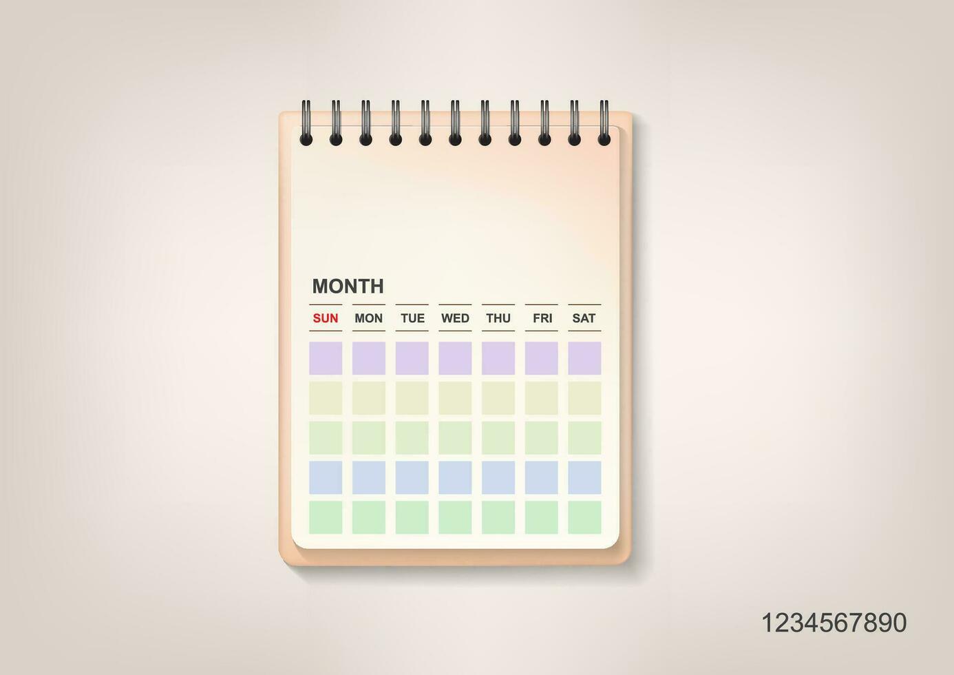 minimalist simple cute calendar template 36366526 Vector Art at Vecteezy
