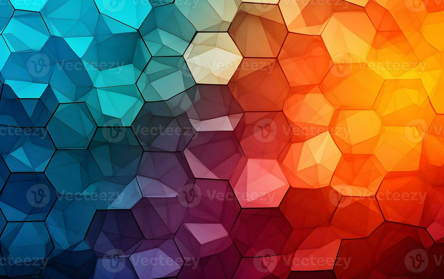 AI generated Bright geometric pattern. Abstract wallpaper. photo