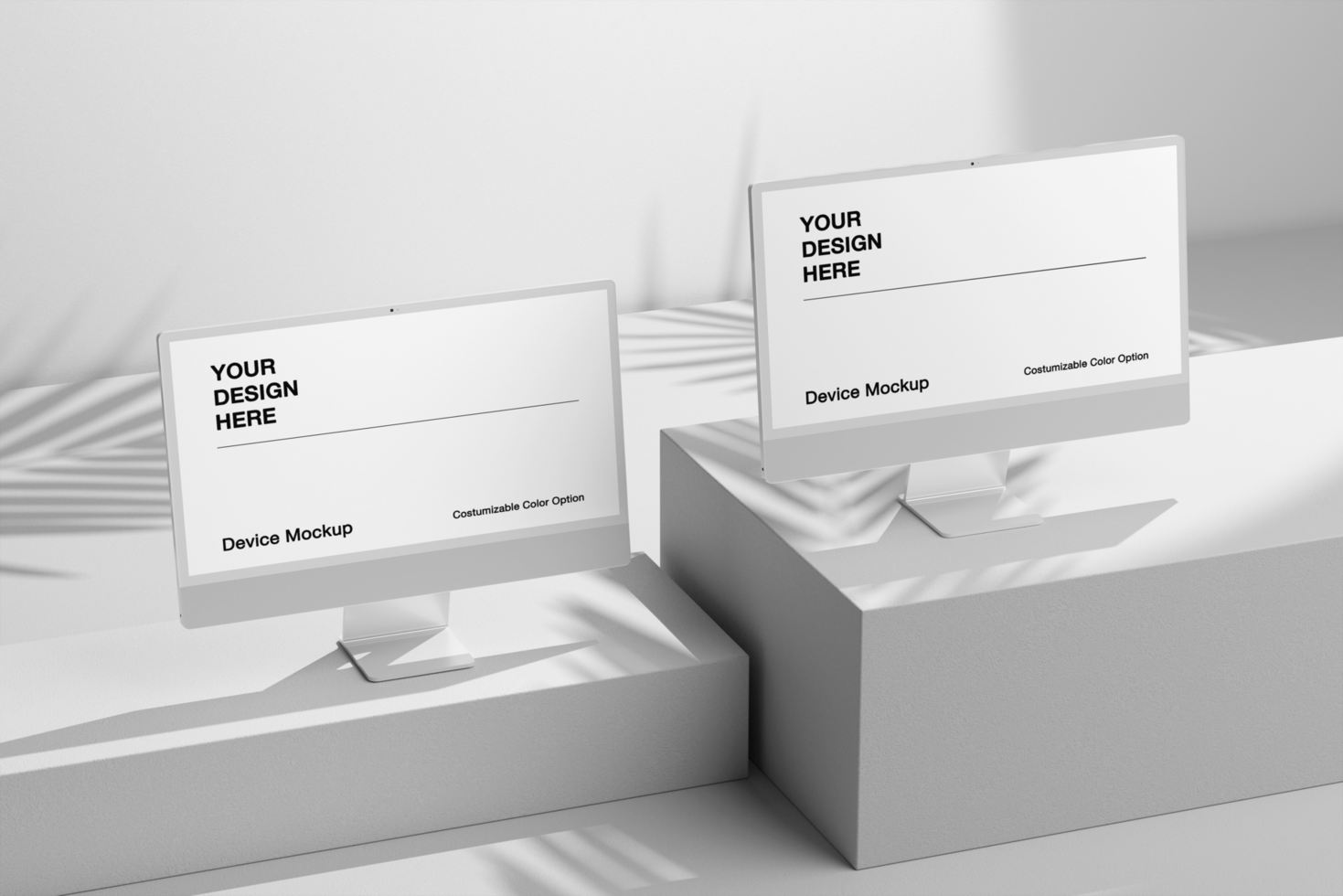 PSD mockup with shadow background and realistic scene