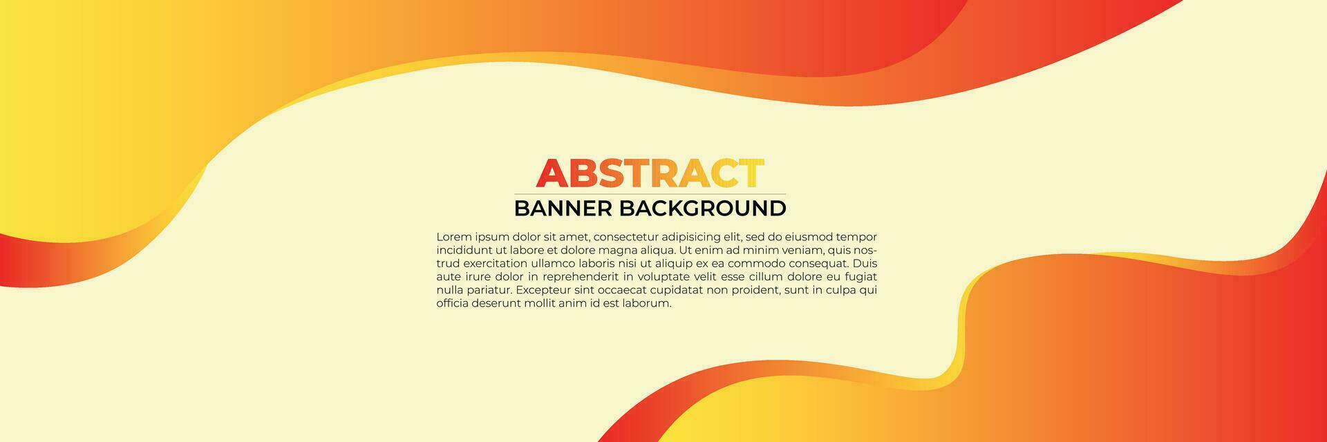 Gradient Orange Abstract Banner Background vector