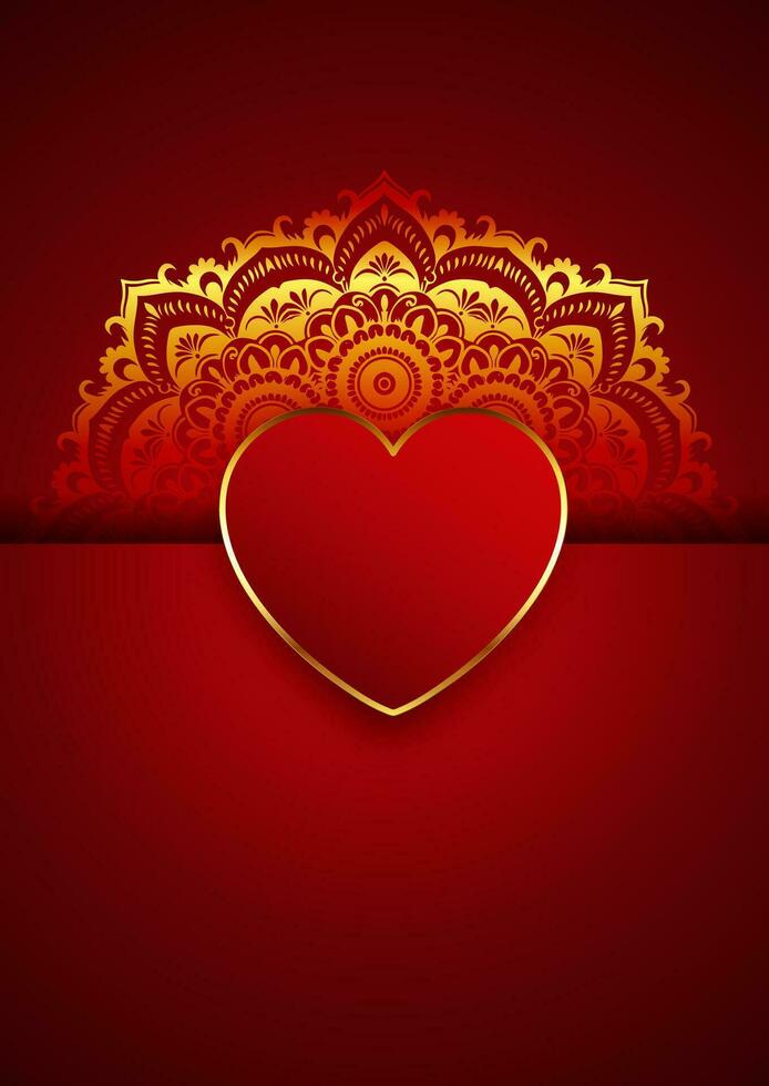 Decorative Valentines Day background design vector