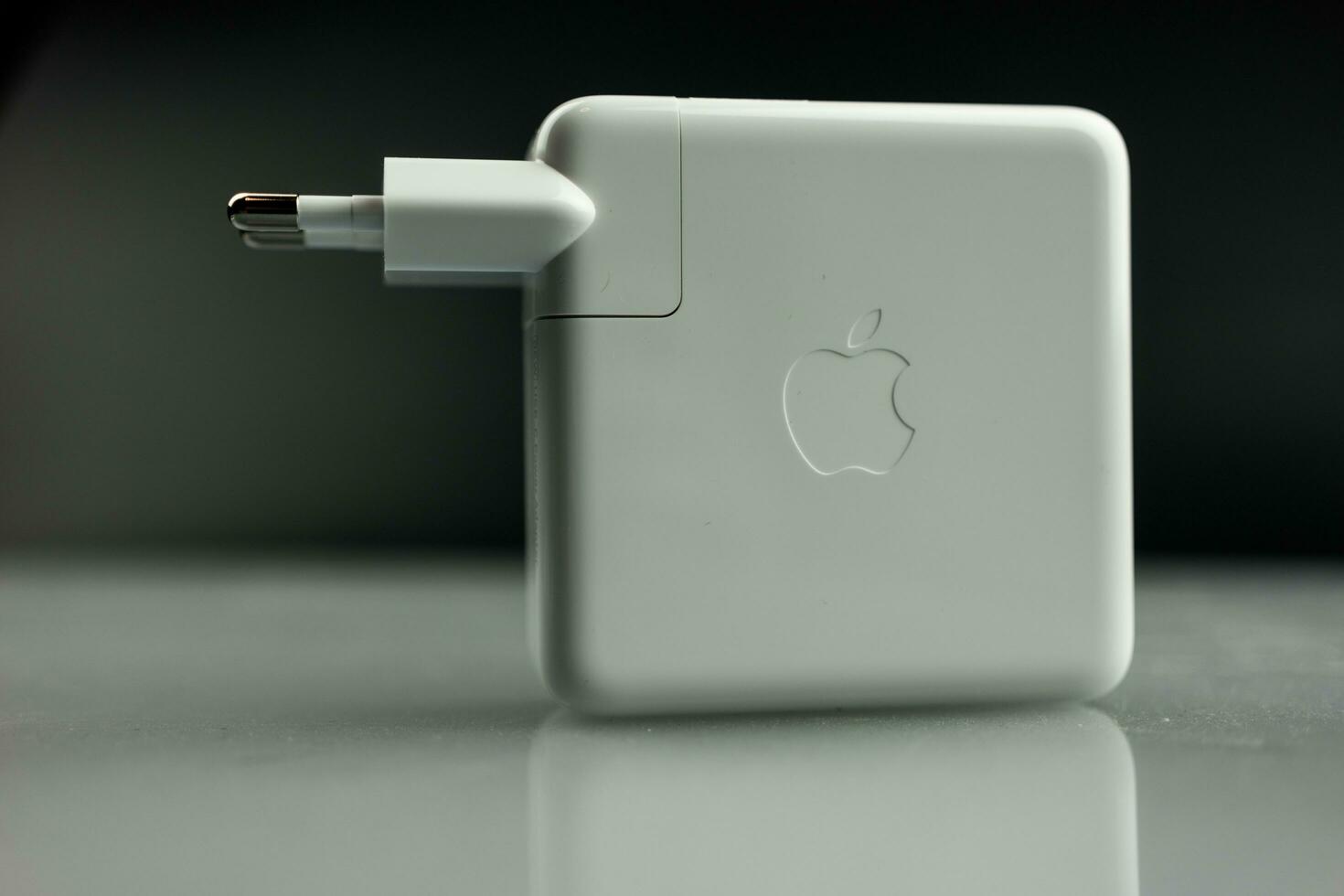 Bangkok, Thailand - December 27, 2023 Power adapter 96 watts for charger new MacBook Pro M3 Max photo