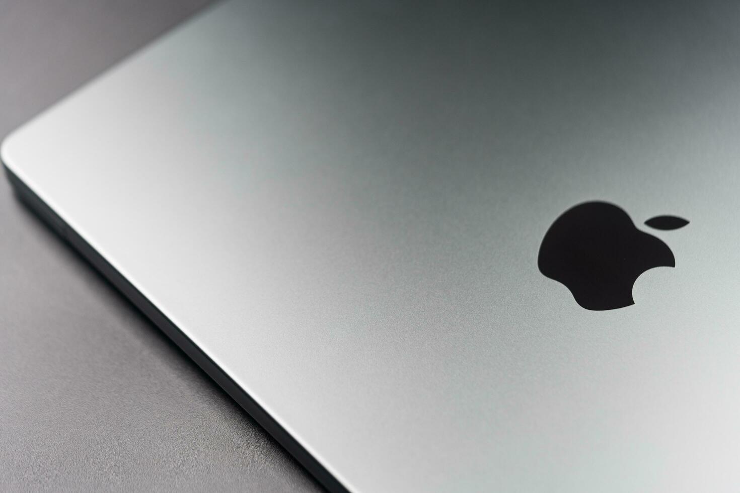 Bangkok, Thailand - December 29, 2023 The new Apple MacBook pro. Apple MacBook Pro M3 Max, Space Black photo