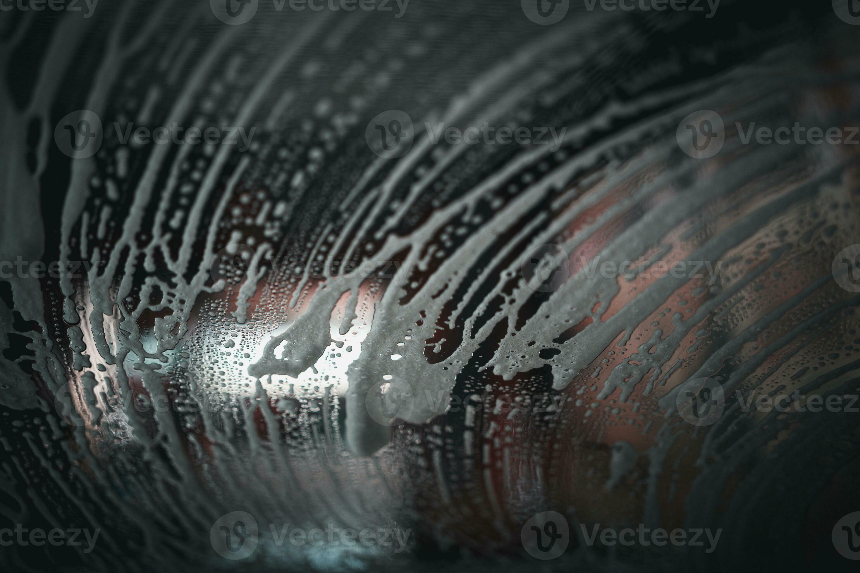 Soapy water blowing up window from automatic car wash 36367459 Stock Photo  at Vecteezy